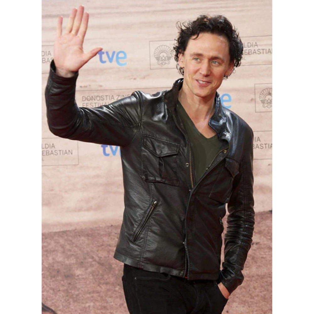 TOM HIDDLESTON LEATHER JACKET