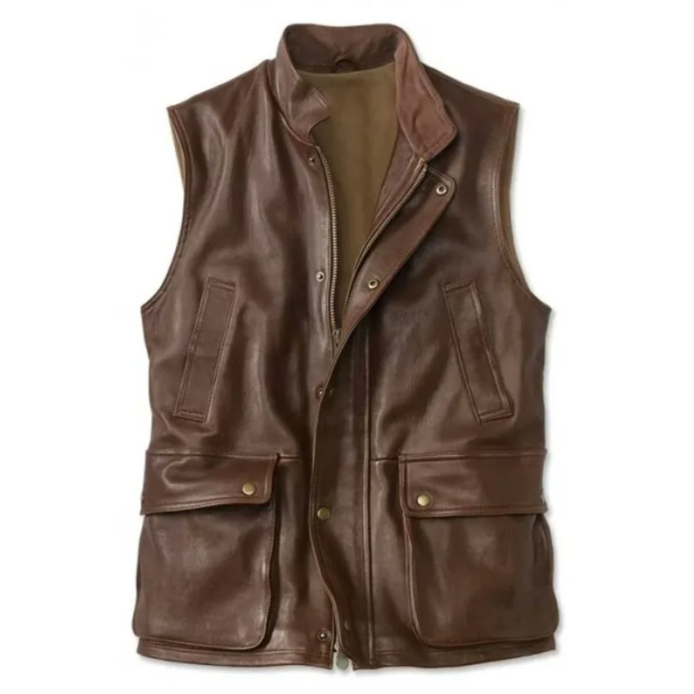 Brown-Sabre-Biker-Vest