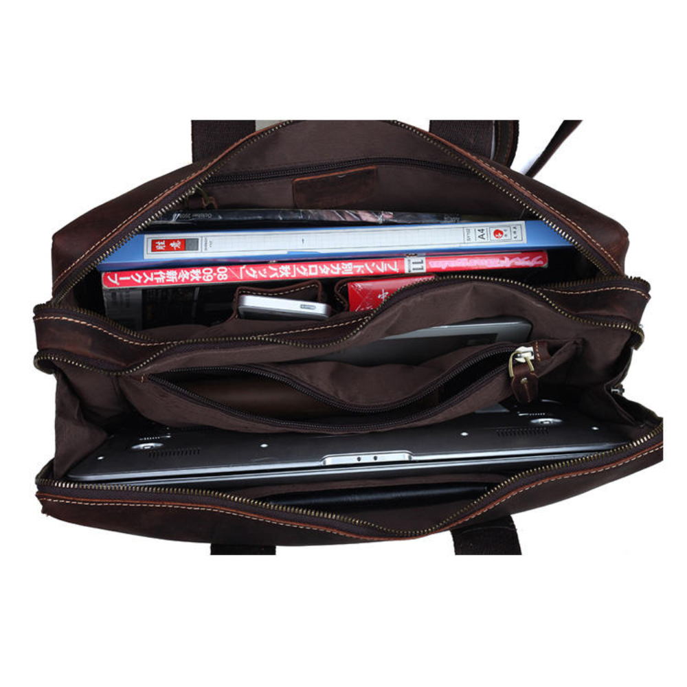 Dark Brown Heritage Messenger & Laptop Bag