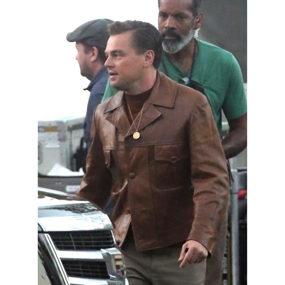 Leonardo Dicaprio Once Upon A Time In Hollywood Leather Jacket