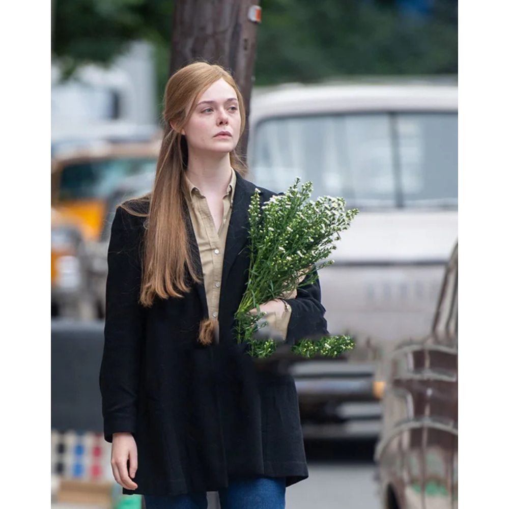 A Complete Unknown Elle Fanning Black Blazer