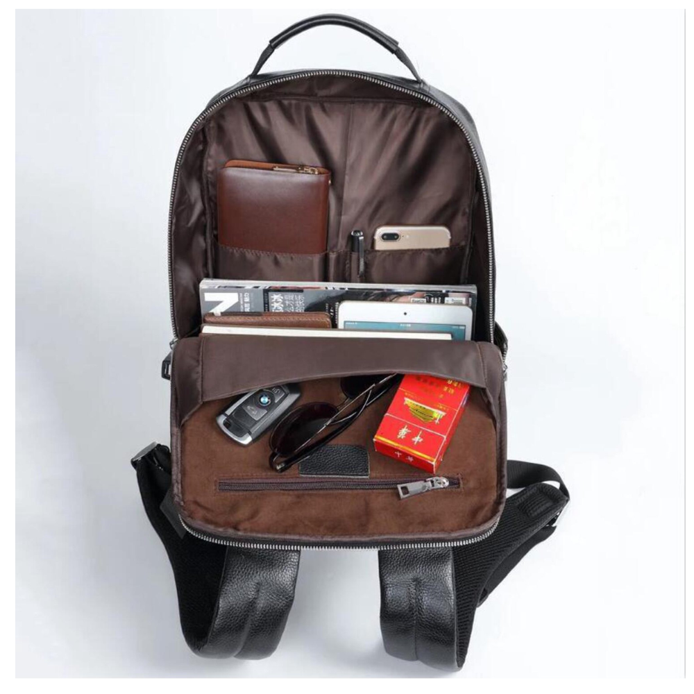 Black Prodigy Leather Backpack