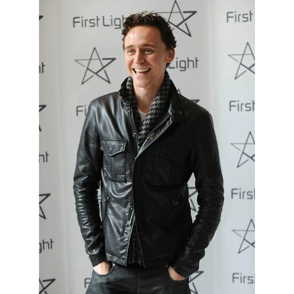 TOM HIDDLESTON LEATHER JACKET