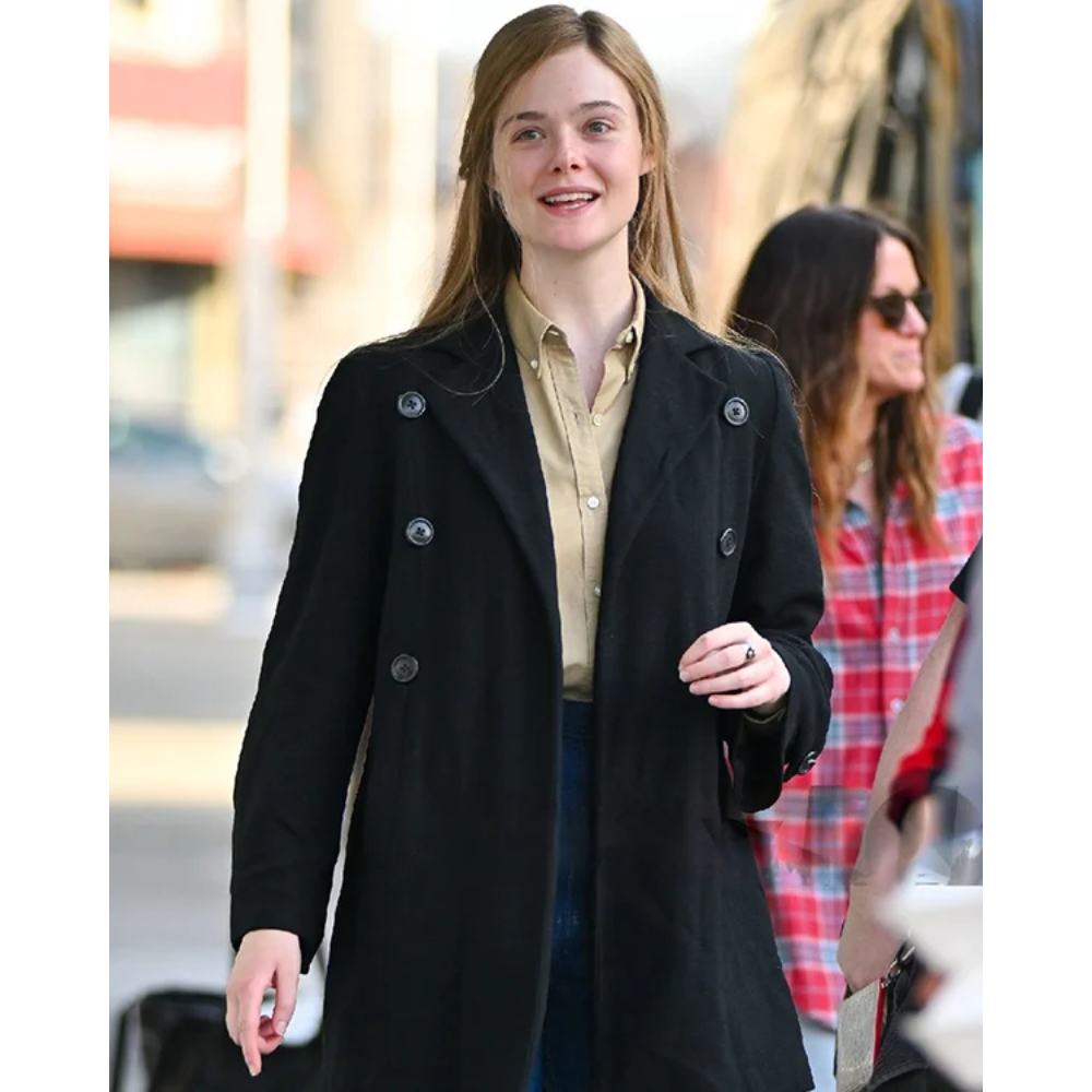 A Complete Unknown Elle Fanning Black Blazer