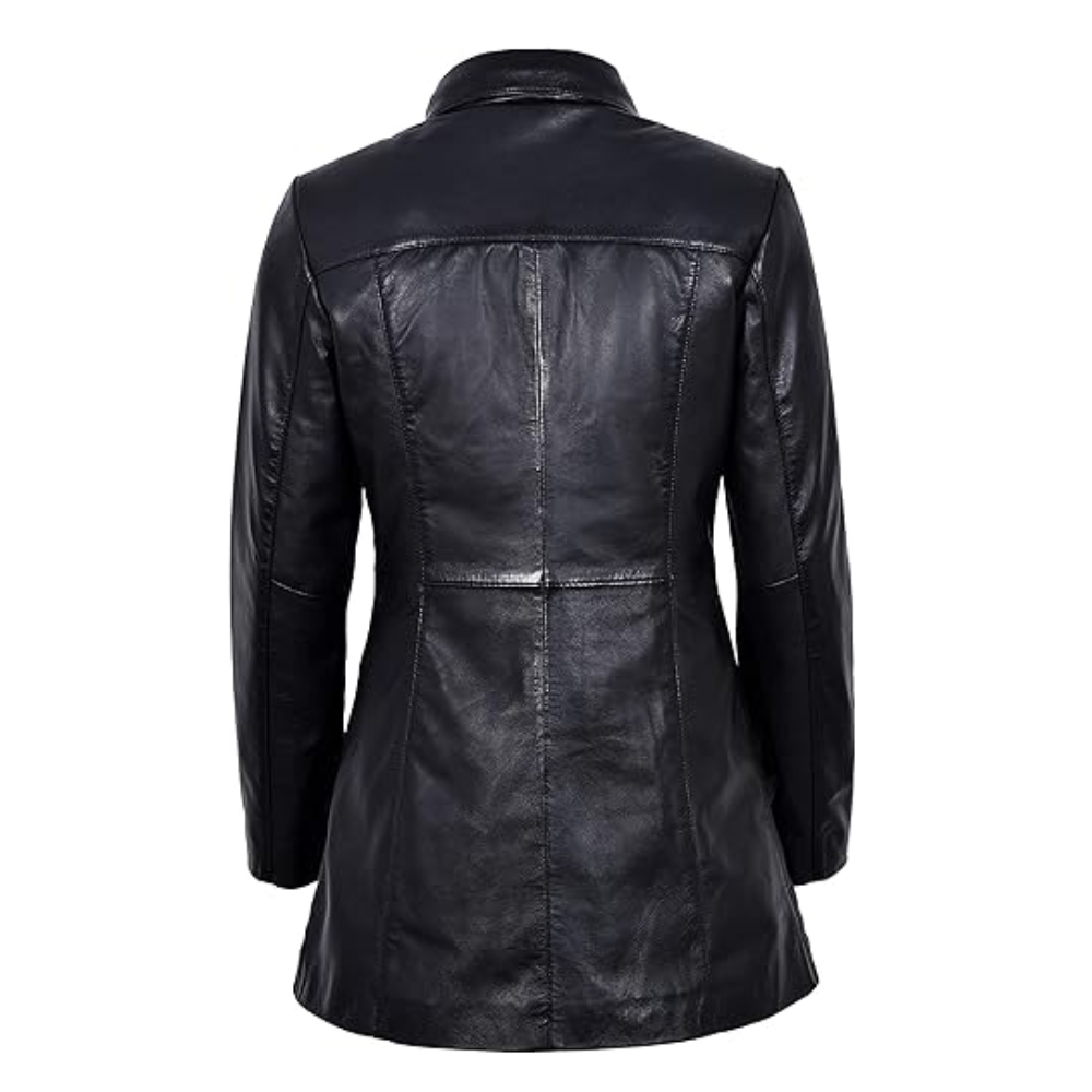 Black Falcon Trench Coat