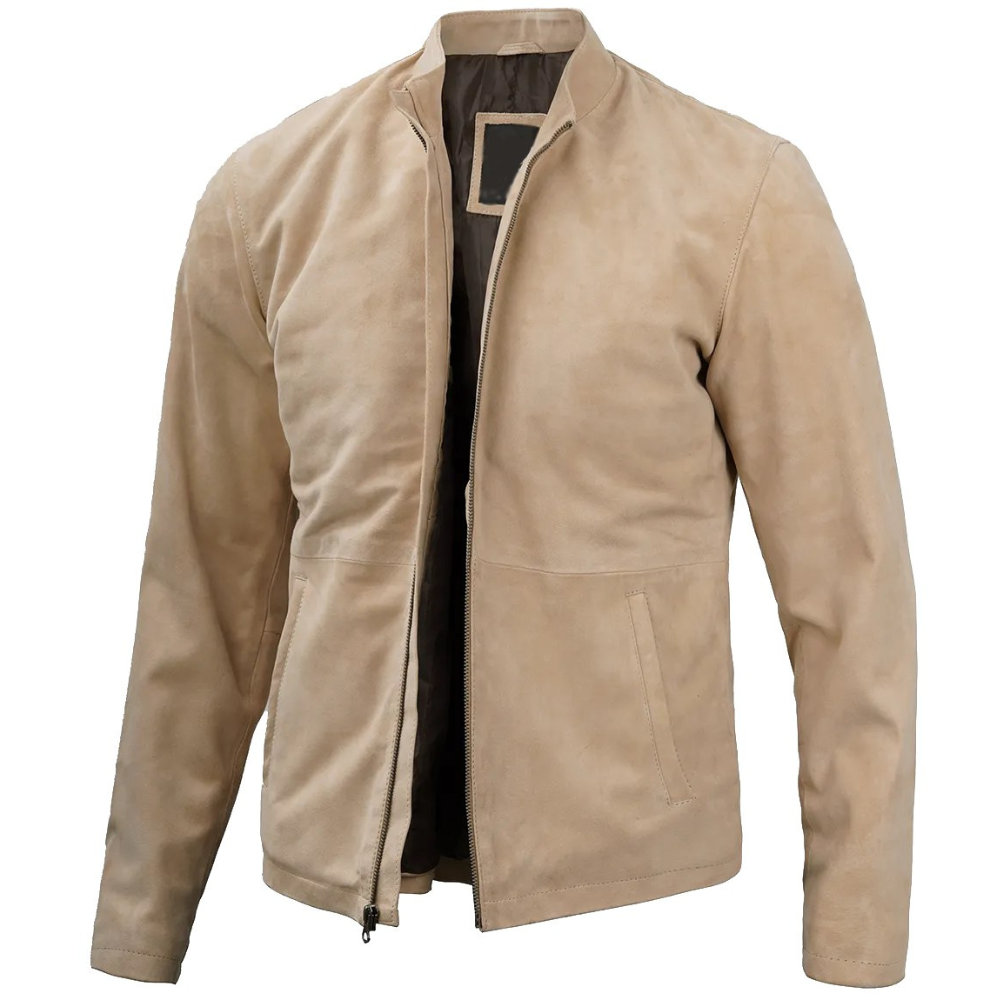 Camel Brown Conqueror Suede Jacket