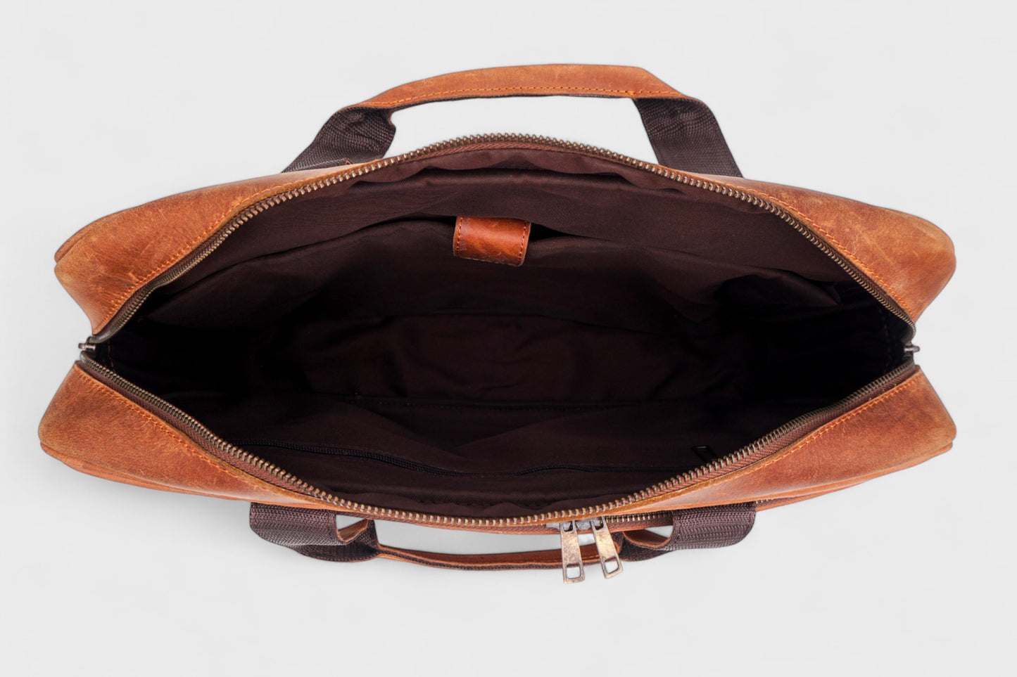 Tan Leather Executive Briefcase