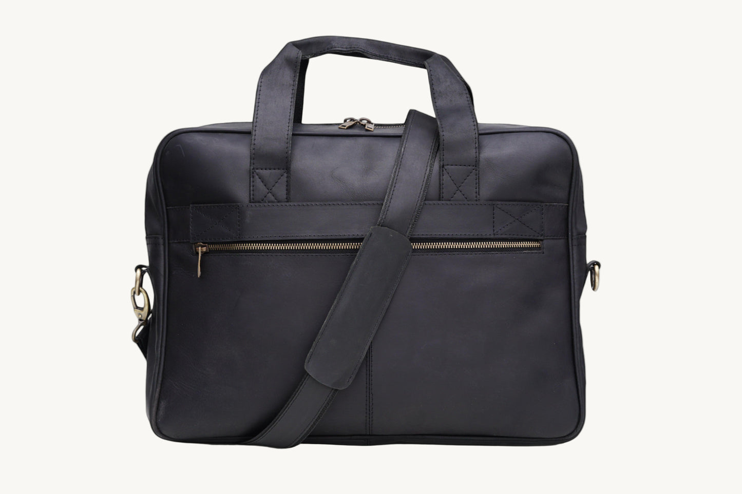 Black Leather Executive Briefcase