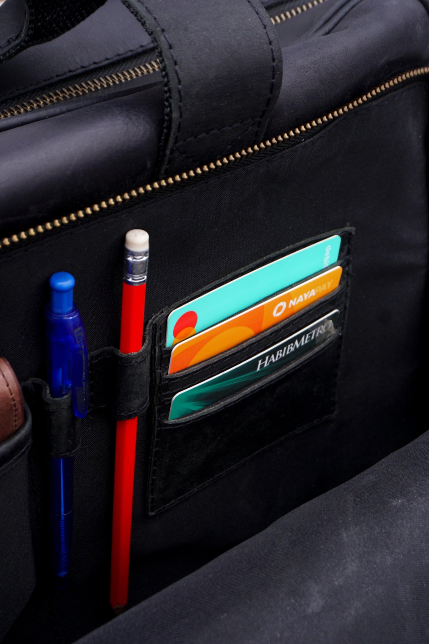 Black Leather Executive Briefcase
