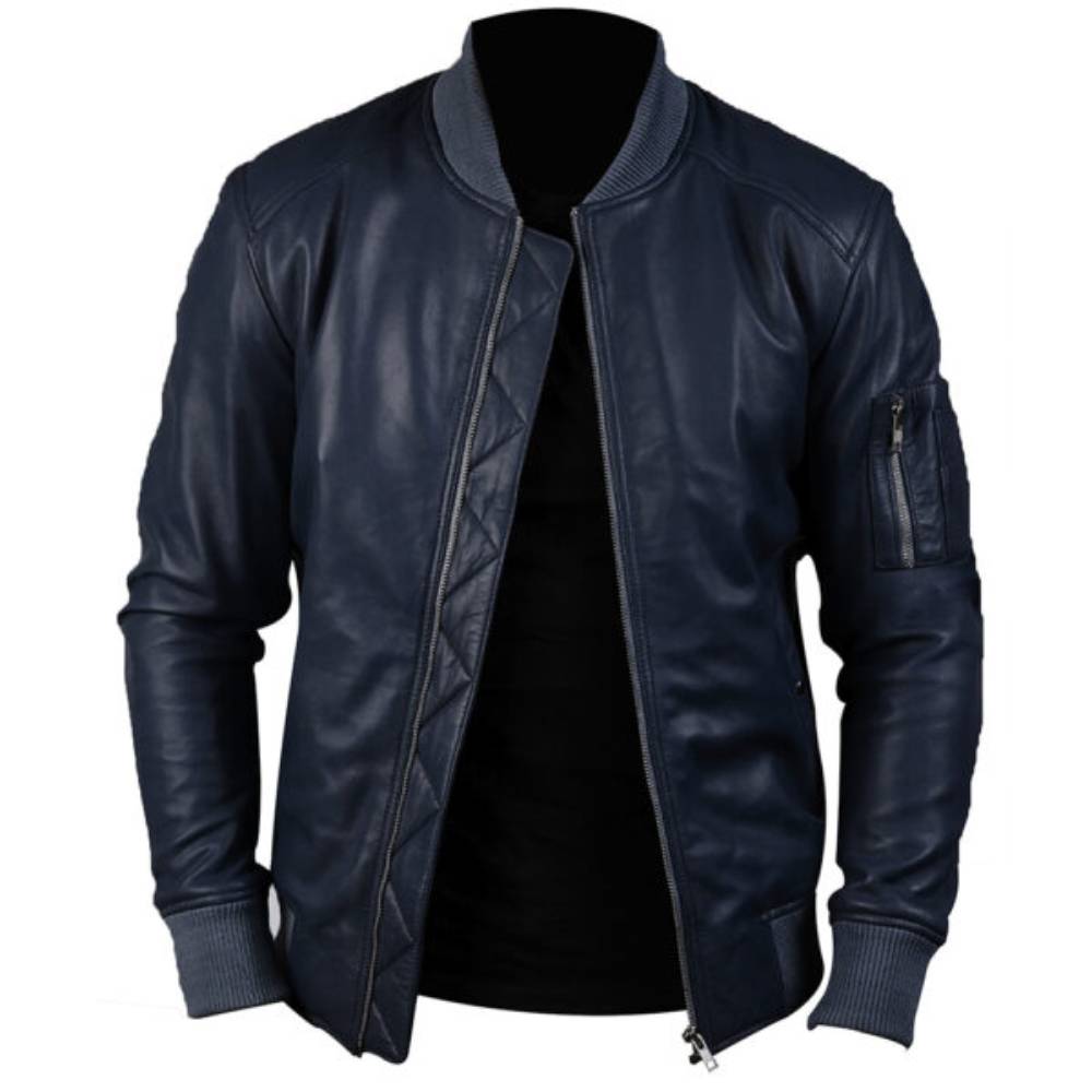 Dark Blue Avenger Bomber Jacket