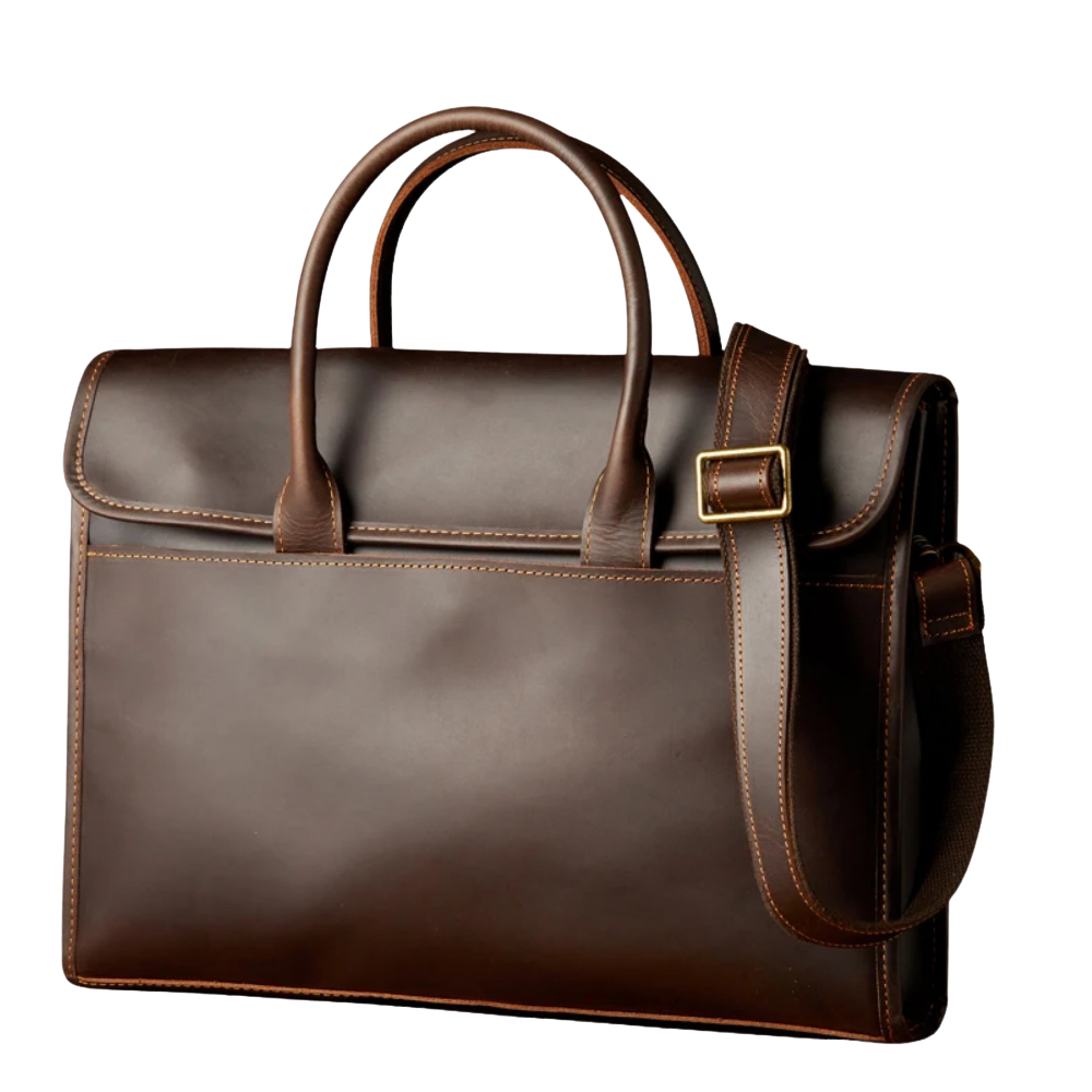 Genuine Leather Briefcase & Messenger Bag