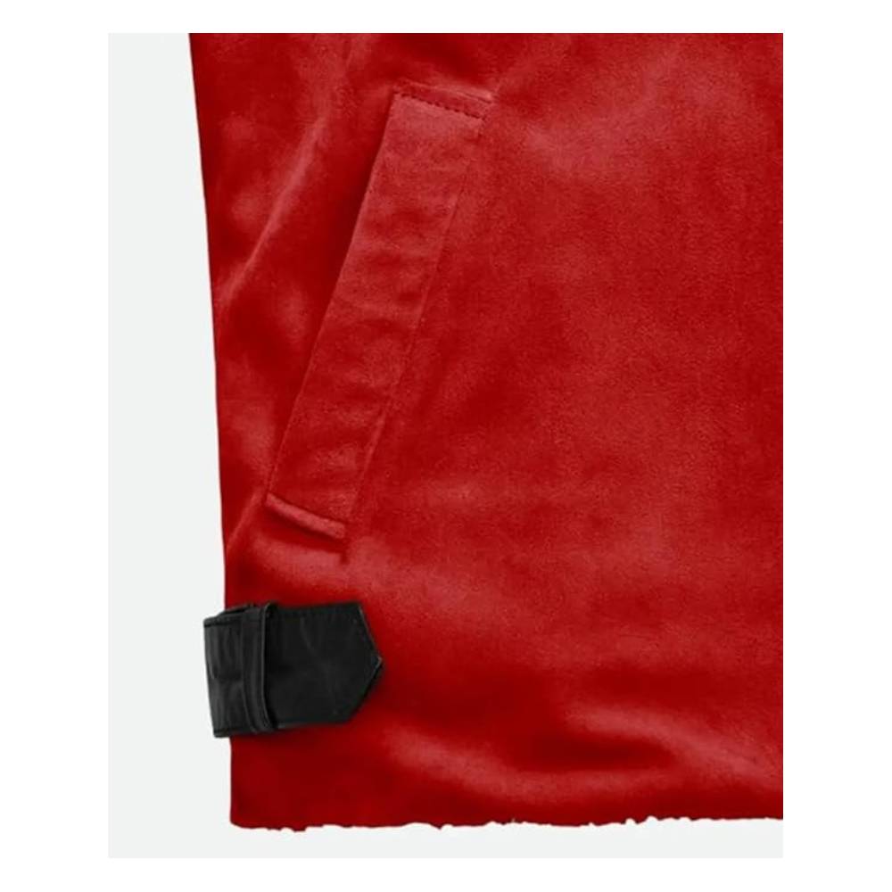 Men's Santa Claus Faux Shearling Bomber Jacket