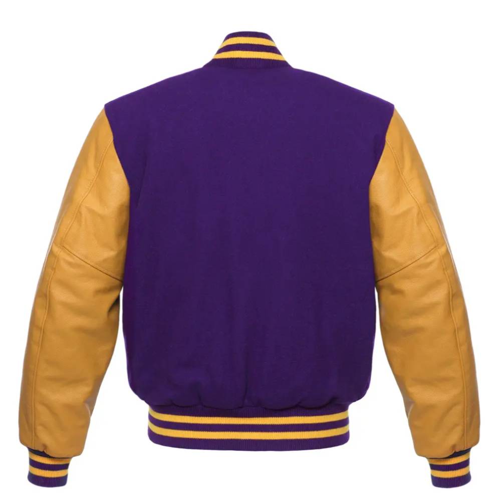 Purple Gold Royalty Varsity Jacket