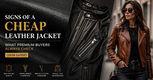 Close-up of full-grain leather jacket surface texture — premium leather jackets by Pious Leather