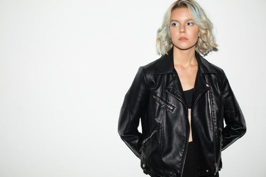 Ladies Plus Size Leather Jacket