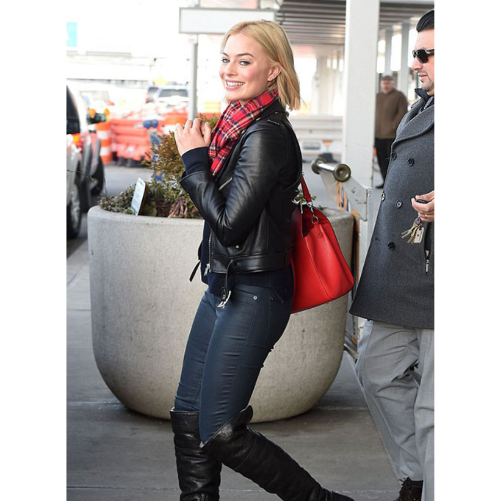 Margot Robbie Leather Jacket