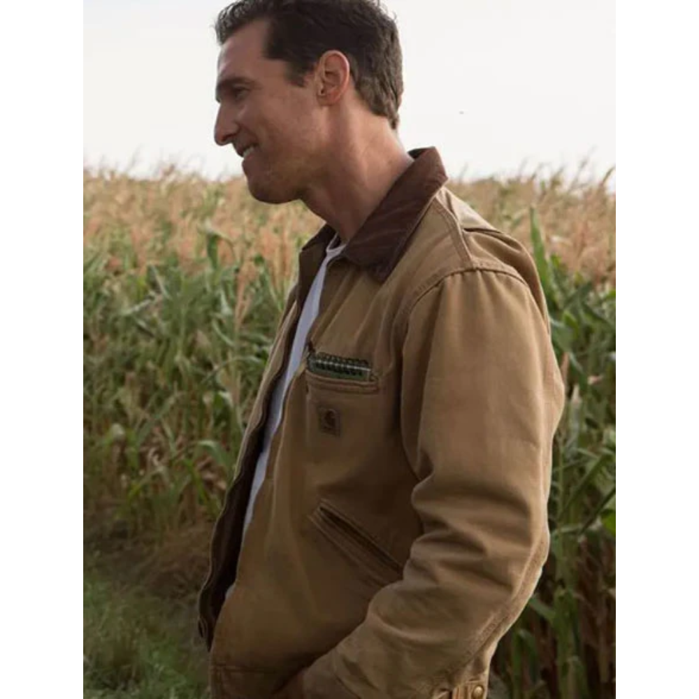 Matthew McConaughey (Cooper) in Interstellar Brown Jacket