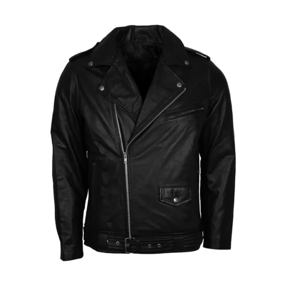 Elvis Presley Brando Biker Leather Jacket