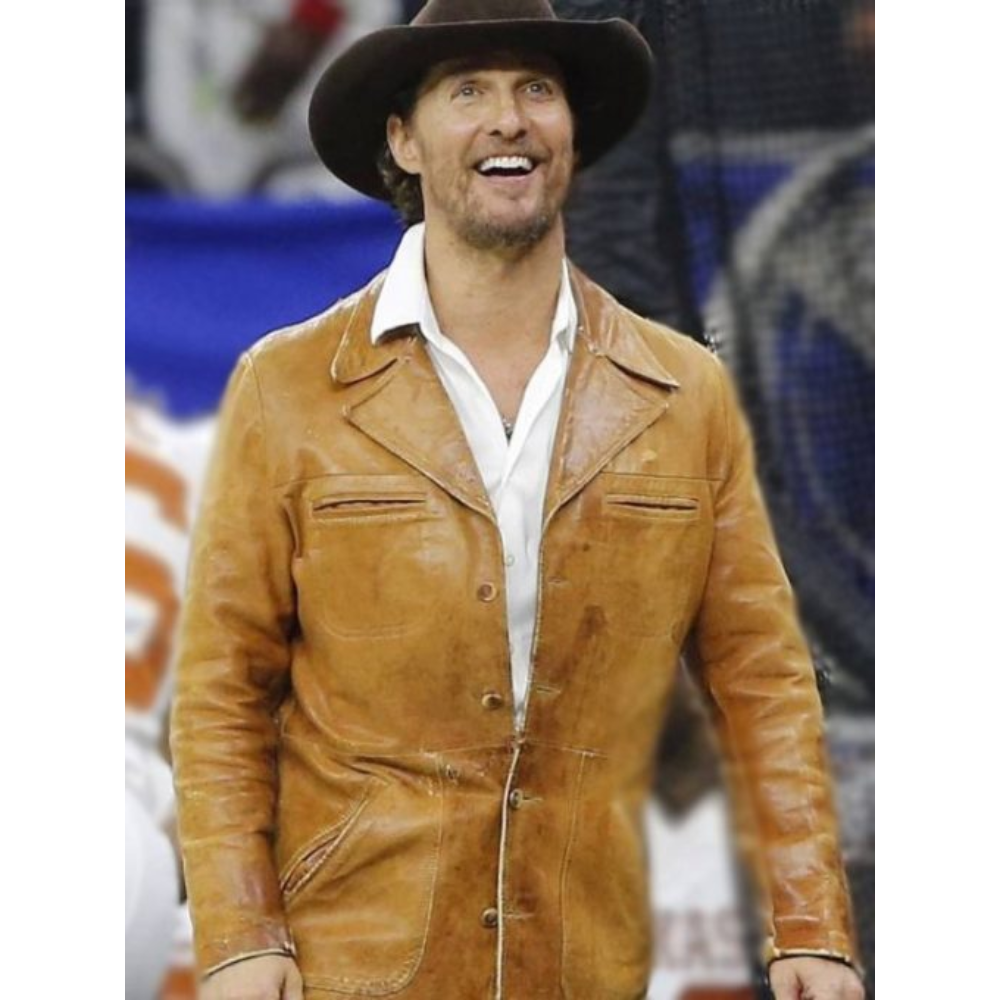 Matthew McConaughey Leather Coat Jacket