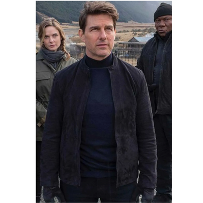 Mission Impossible 6 Tom Cruise Suede Leather Jacket