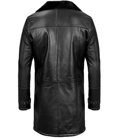 Deep Black Rogue Faux Shearling Coat