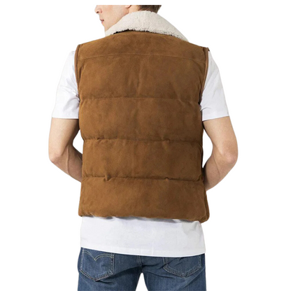 Brown Suede Ace Vest