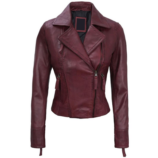 Maroon-Dusk-Biker-Jacket