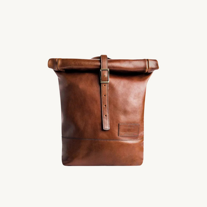 Brown Rolltop Backpack