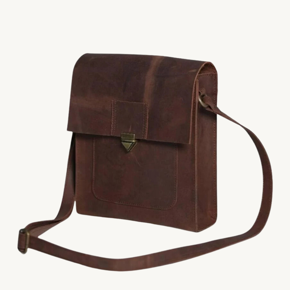 Heritage Brown Leather Crossbody Bag