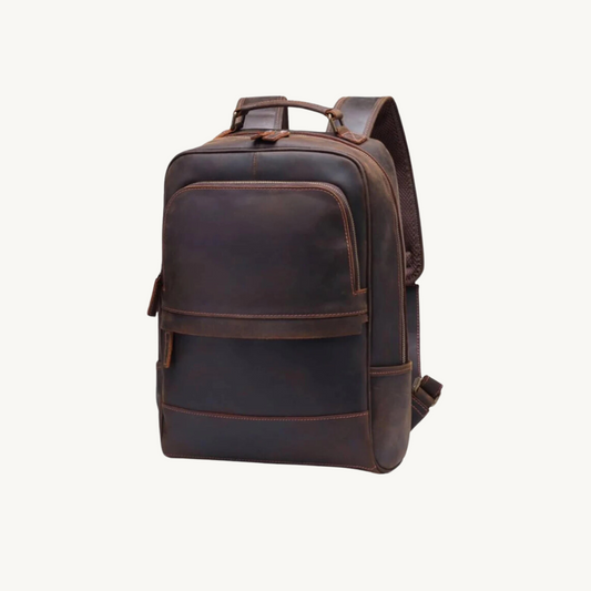 Rustic-Brown-Leather-Business-Leather-Backpack