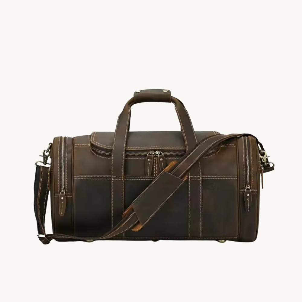 Brown Retro Duffle