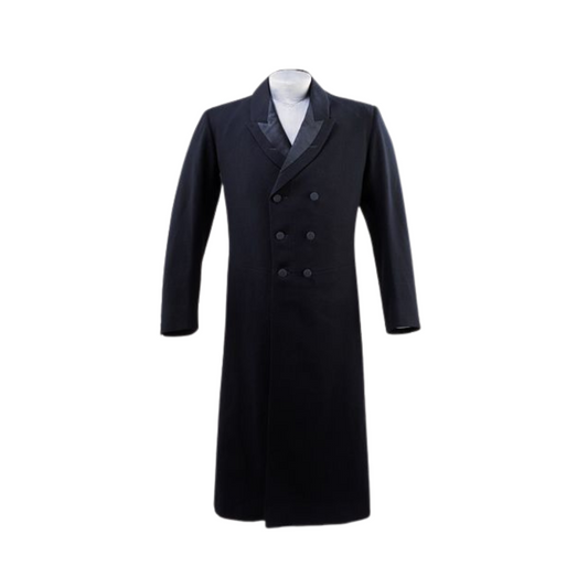 Louis Partridge Edward Guinness House of Guinness Black Wool Coat