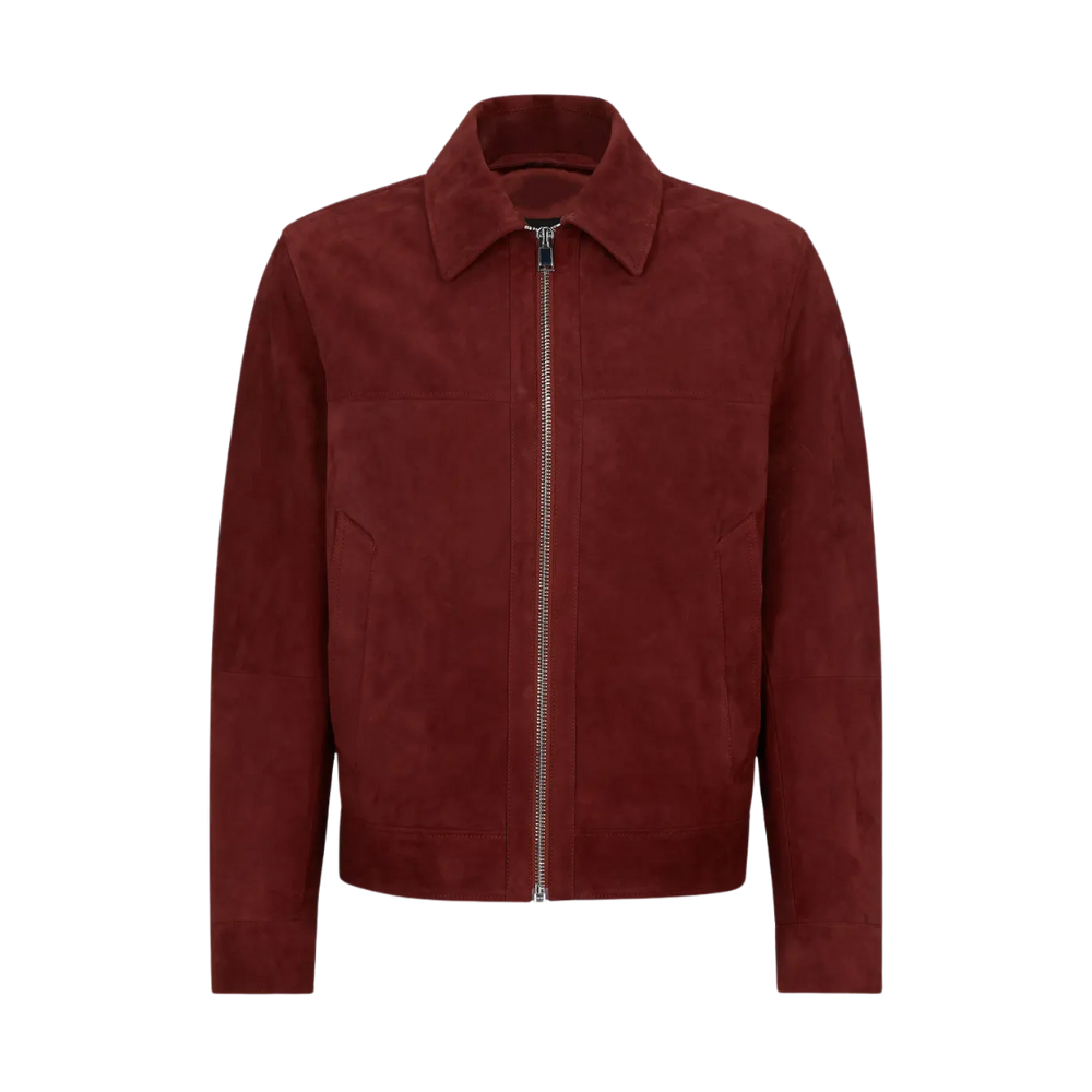 Eugenio Franceschini Emily In Paris Red Suede Jacket