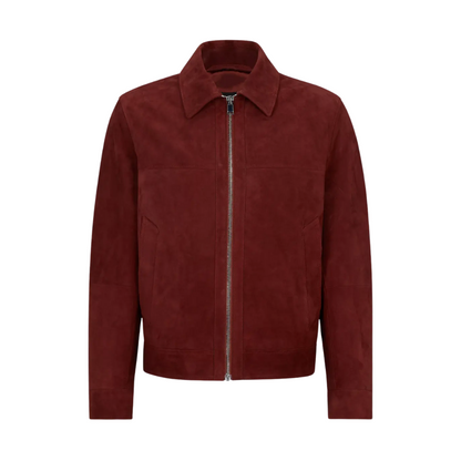 Eugenio Franceschini Emily In Paris Red Suede Jacket