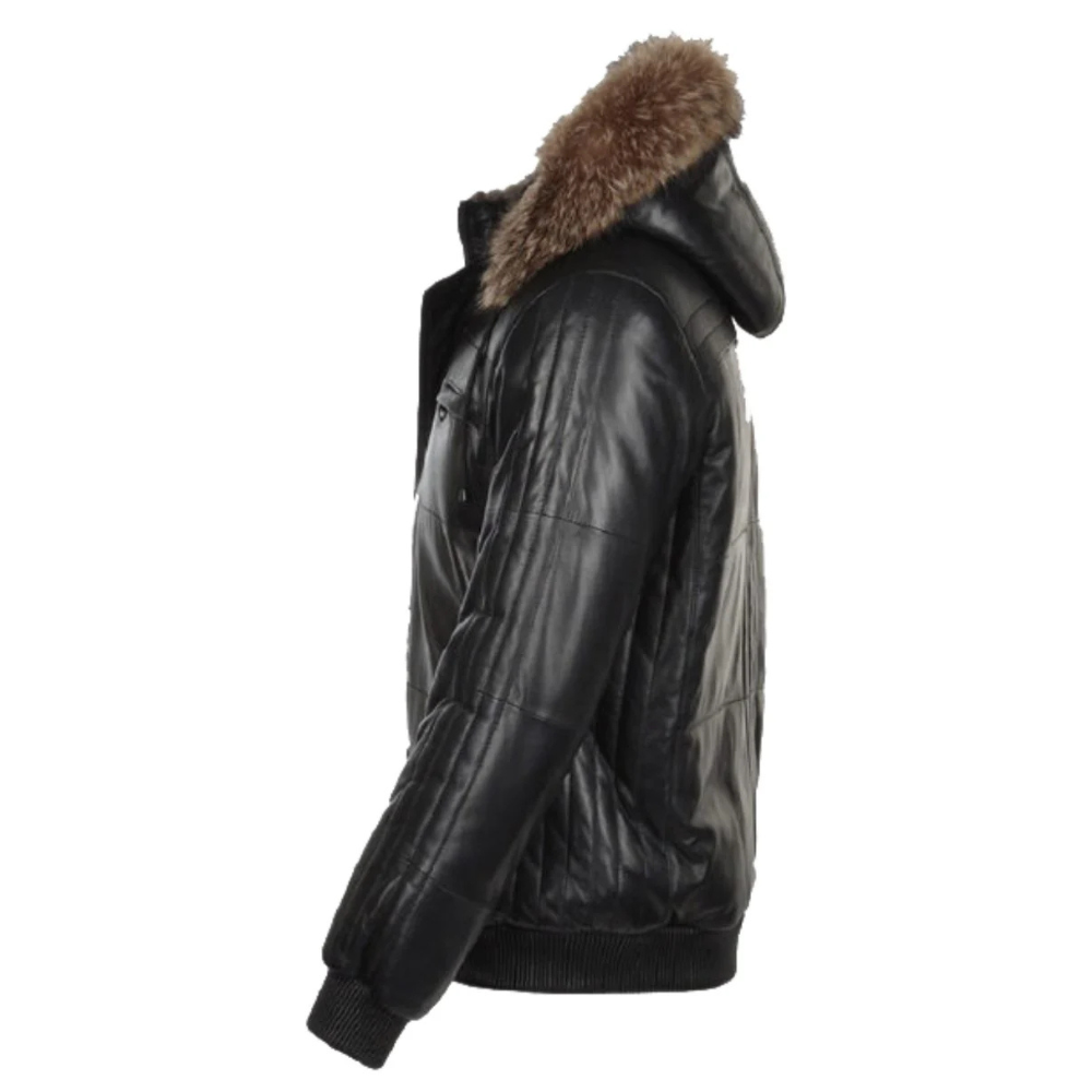 Black Wolf Shearling Jacket