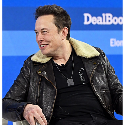 Elon Musk Shearling Leather Jacket