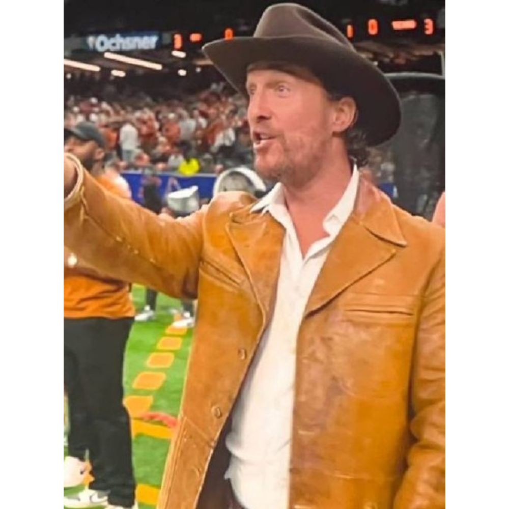 Matthew McConaughey Leather Coat Jacket