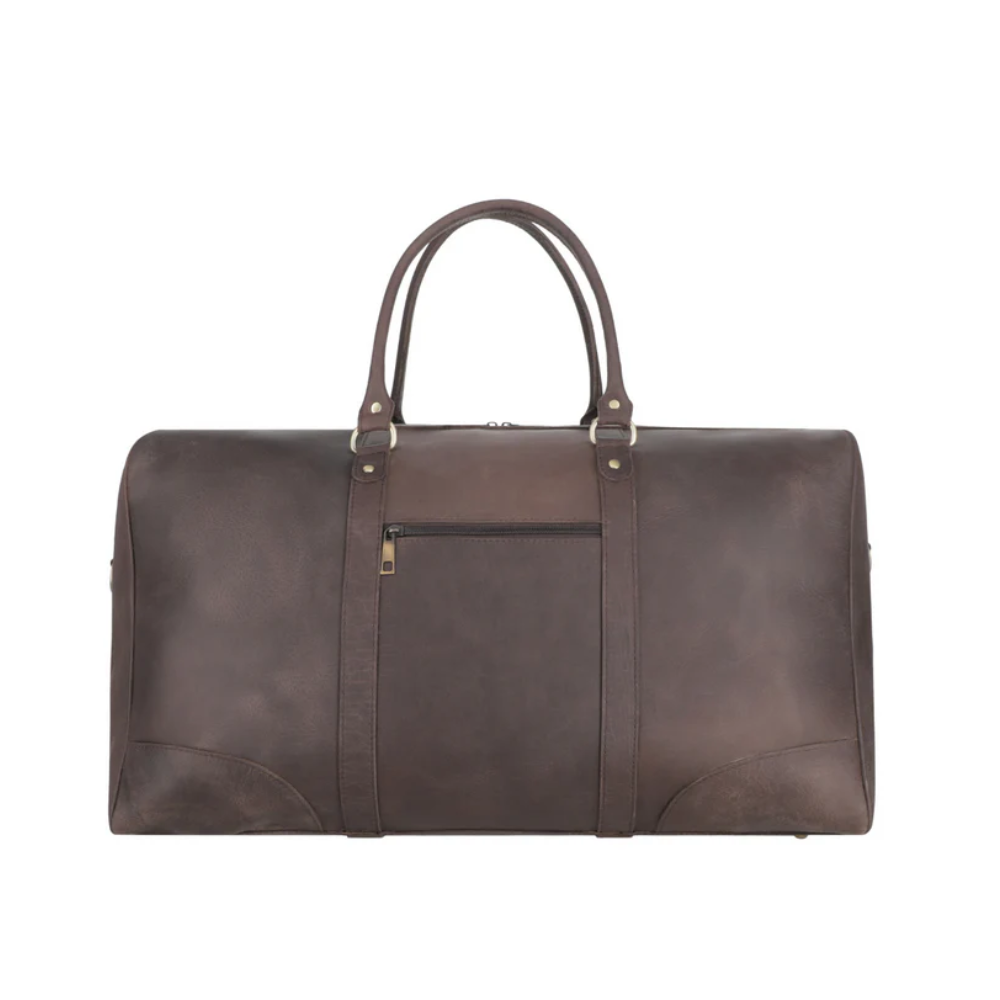 Rustic Brown Leather Duffle