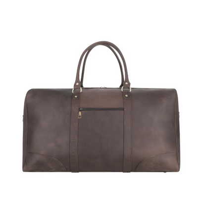Rustic Brown Leather Duffle