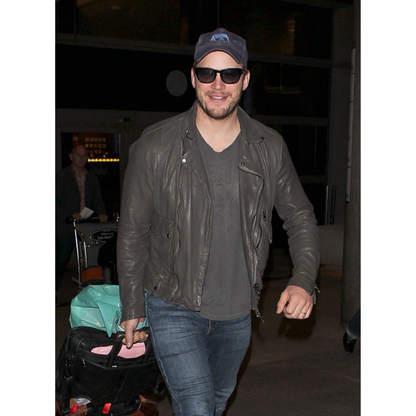 Chris Pratt Biker Leather Jacket