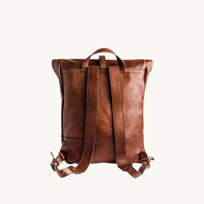 Brown Rolltop Backpack