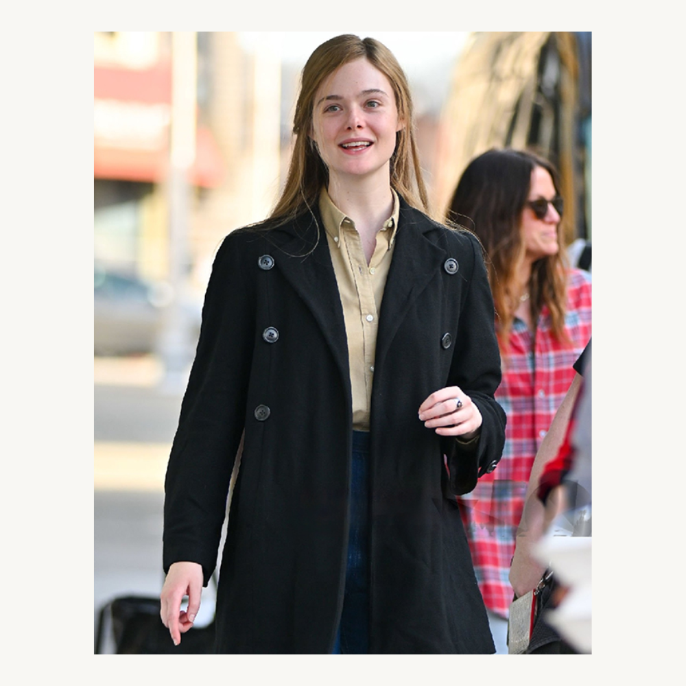 A Complete Unknown Elle Fanning Black Blazer