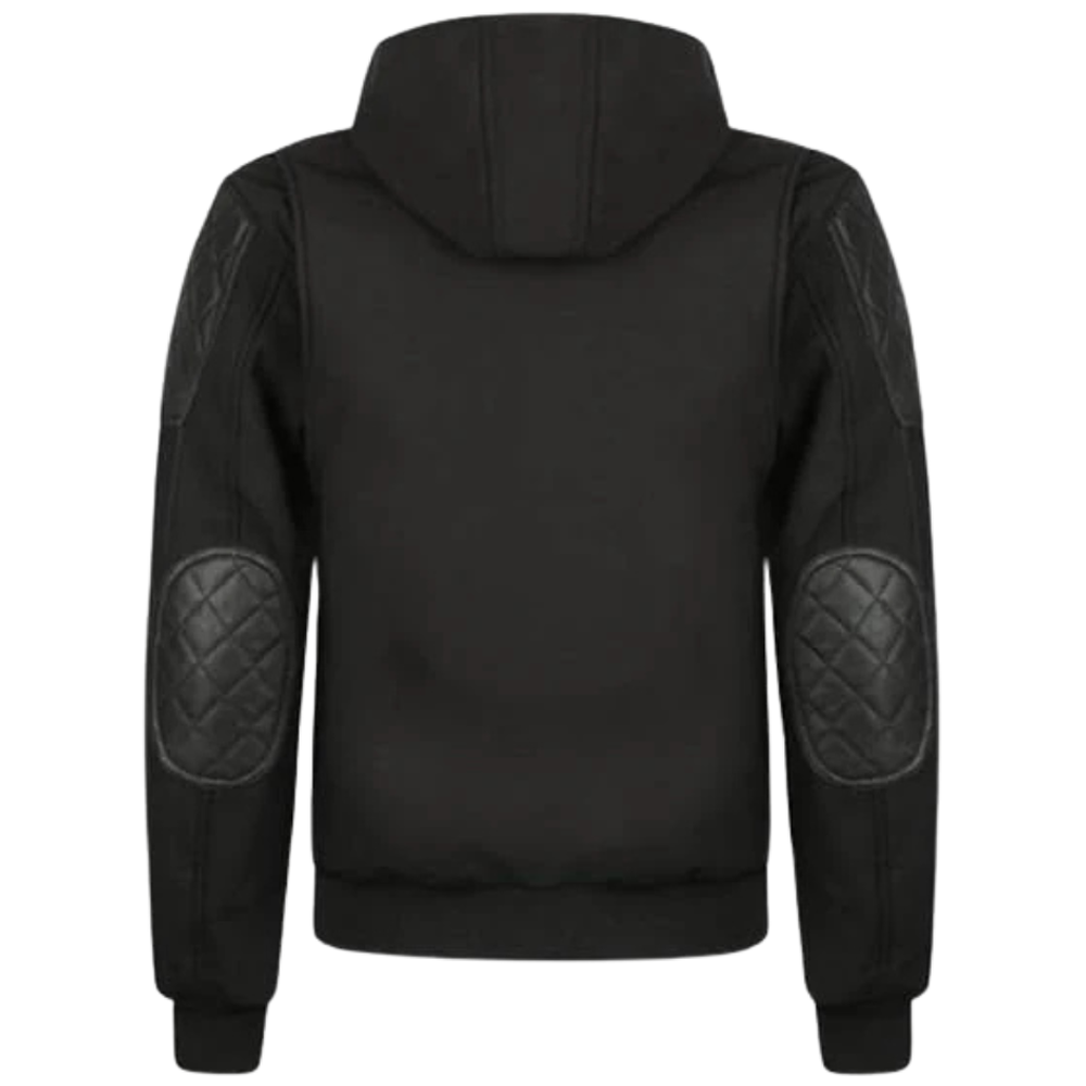 Black Delta Moto Biker Hoodie Jacket