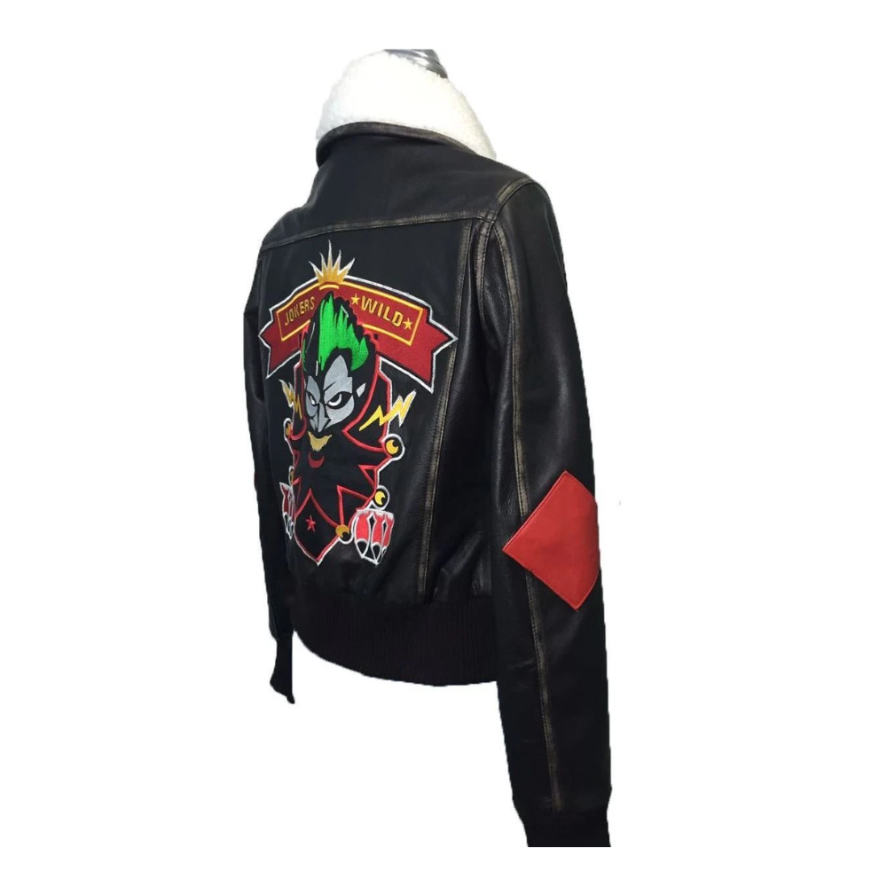 Women's Brown Real Leather Bomber Jacket with Faux Shearling Fur Collar