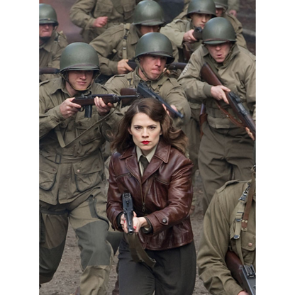 Hayley Atwell Captain America First Avenger Leather Jacket