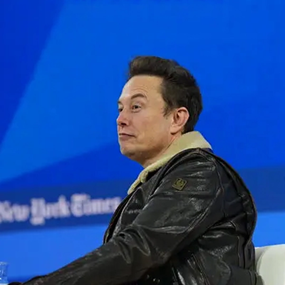 Elon Musk Shearling Leather Jacket