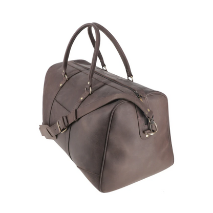 Rustic Brown Leather Duffle