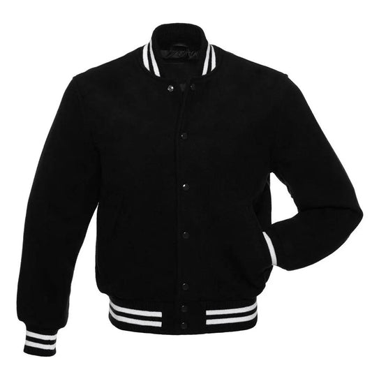 Stealth Black Varsity Jacket