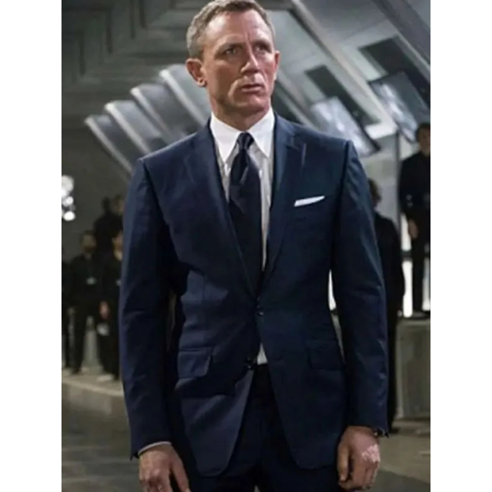 James Bond Spectre Daniel Craig Navy Blue Blazer