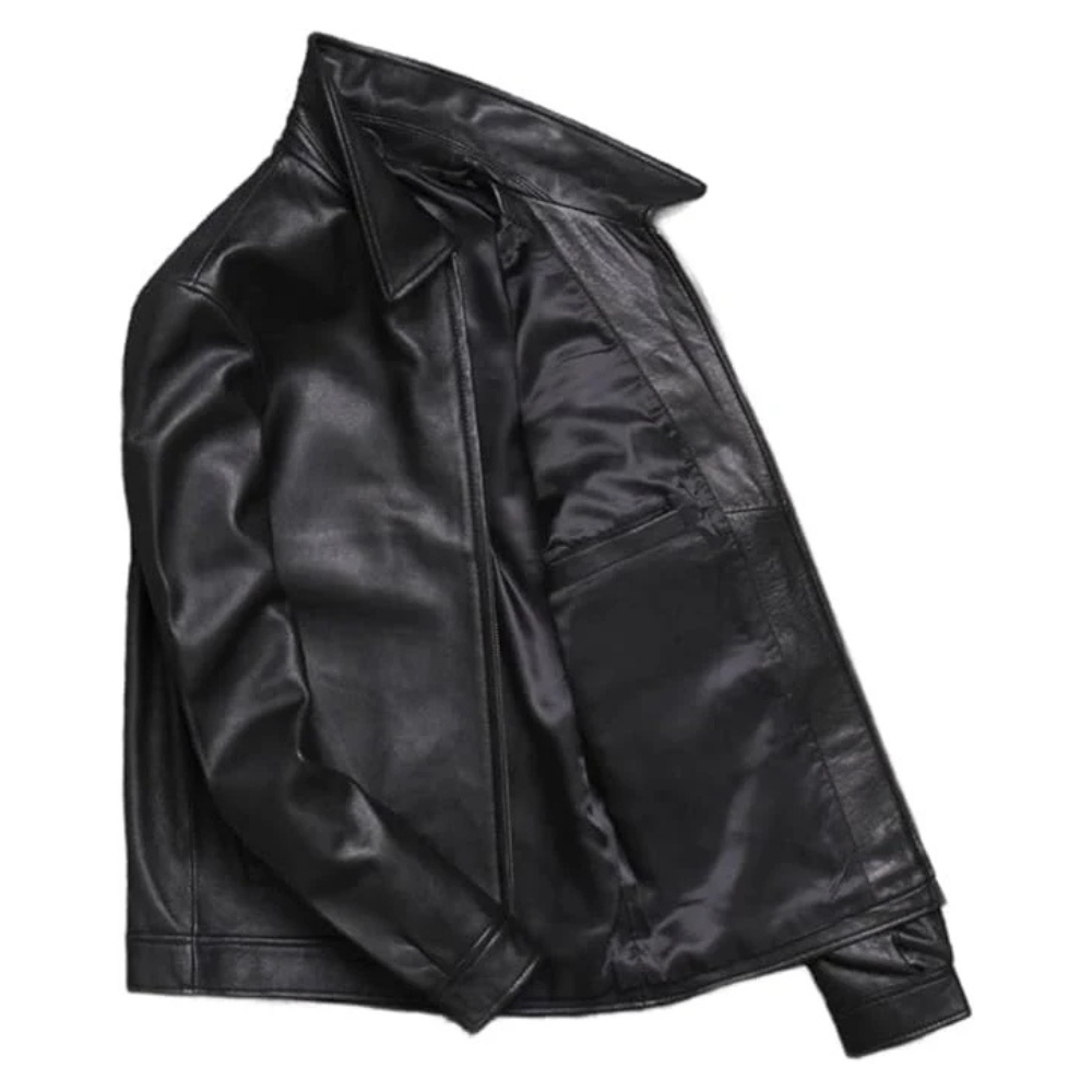 Premium Black Moto Jacket